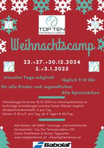 Weihnachtscamp 2024/25